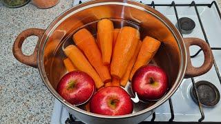 Why do I cook 1 kg of carrots with apples?  You can't buy this in a store! So few people cook, but