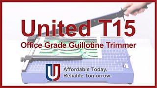 United T15 - 15" Guillotine Paper Trimmer