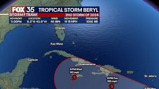 Tropical Storm Beryl forms in Atlantic Ocean, likely to become Hurricane Beryl: NHC