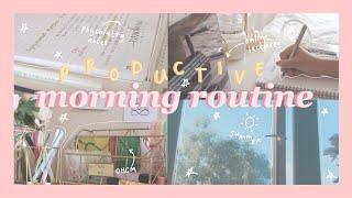 productive medical student morning routine  online med school ~ aesthetic vlog