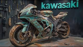 KAWASAKI 250r restoration | Restored KAWASAKI Sport Motorcycle | Old Bike Restoration And Repair