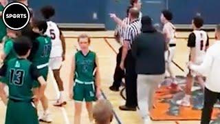 Basketball Dad DECKS Elderly Referee During Game