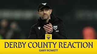 Gary Rowett Reacts to Oxford United's Draw Against Derby County