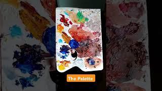 Door of Wazir Khan Mosque #palette #painting #paint #colors