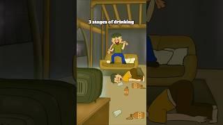 Three stages of Drinking  #drunk #funny #dad #memes