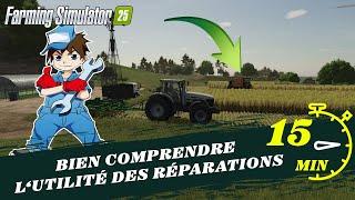 DÉBUTER SUR FS25 : La récolte de Riz, le Paillis, Comment réparer son matériel et POURQUOI ???