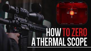 How to Quickly Zero Your ATN Thermal Scope Thor 5 XD LRF!