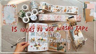 15 ideas to use washi tape - washi tape haul - stationery unboxing the washi tape shop