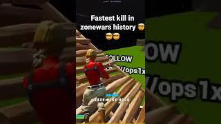 The fastest kill in a fortnite 2v2 zonewars wager in history!!!