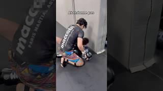 Petit sparring léger avec un petit jeune qui voulait se tester  #mma #sport