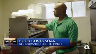 Small family restaurant owner struggles with soaring costs