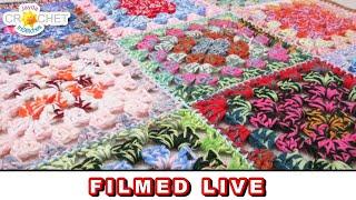 Double Strand Granny Square - InStitches Family Live Tutorial 3 - April 12, 2019