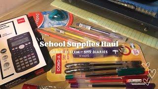 shs diaries  School supplies haul  GR 11 STEM STUDENT 