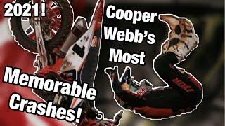 Cooper Webb’s Most Memorable Crashes! 2021 - HD