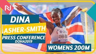 DINA ASHER-SMITH AFTER SHE BREAKS THE NATIONAL RECORD | World Athletics Championships Doha 2019