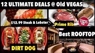 12 ULTIMATE EATS & HAPPY HOUR @ OLD VEGAS FREMONT #vegas #oldlasvegas #vegaseats