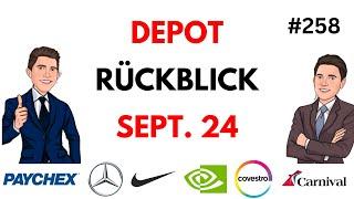 Der Depot Rückblick September 2024!  NVIDIA - Carnival - Nike - Mercedes - Stellantis - uvm.