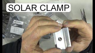 UNBOXING SOLAR PANEL MIDDLE CLAMP 50MM 3 5MM