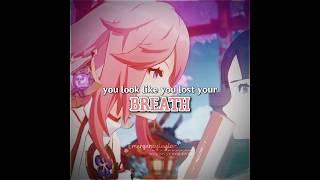 ᝰ.ᐟ 𝓨𝓪𝓮 𝓜𝓲𝓴𝓸 𝓮𝓭𝓲𝓽 ⋆˚࿔ || Looking at me / Sabrina Carpenter|| Genshin impact ||