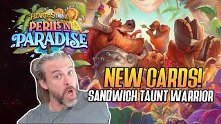 (Hearthstone) New Cards! Sandwich Taunt Warrior in Perils in Paradise