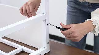 내일내꺼 높이조절 이동식 사이드 테이블 3단 80*40CM  설치 동영상