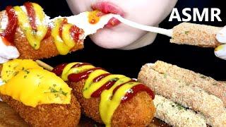 CHEESE CORN DOGS ASMR | NO TALKING | CHEESE ASMR | MUKBANG ASMR