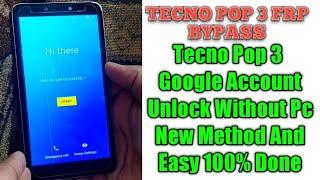 Tecno Pop 3 | Frp Bypass | Google Account Unlock | Android 8.1