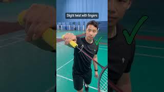 Quick Tips: The PERFECT badminton #backhand spin net ️ #shorts