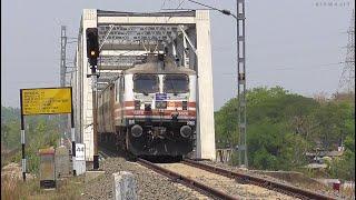 Single Line Heaven | WAP-5 over Beaitiful River Bridge | Katwa-Ahmadpur Single Line Stretch