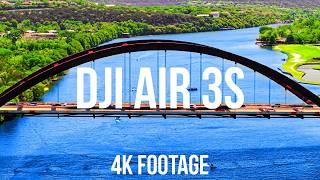 DJI Air 3S 4K – Jaw Dropping Aerial Drone Footage of Pennybacker Bridge  Austin, TX