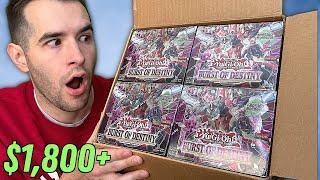 Yugioh's BEST SET Of The Year! Burst of Destiny CASE Opening!