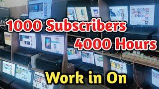 Paid Monetization - 7355353305 || 1000 Subscribers & 4000 Hours Watch Time Sirf 7 Days Me Complete