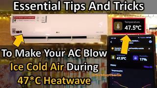 AC Doesn't Cool Well During 47*C 117*F Extreme Heat? Watch This!  