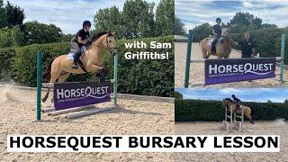 HORSEQUEST BURSARY LESSON VLOG // with Sam Griffiths!