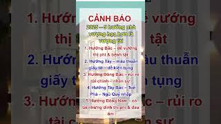 Năm 2025_ 5 hướng nhà cực đẹp nhưng dễ làm bạn sa sút không rõ lý do |Phong Thủy Nhà Phố