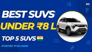 2024 Best SUVs under 8 lakhs | Top 5 SUVs under 8 lakhs 2024 | Price Features