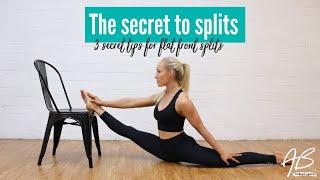 The secret to flat front splits | How To Get Your Splits Faster | The best tips for flat splits