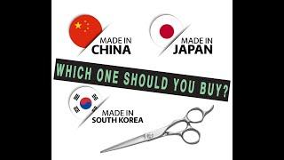 Scissors made in Japan vs South Korea vs China