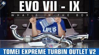 Tomei Expreme Turbine Outlet V2 - Mitsubishi EVO 7/8/9 (What's In The Box?)