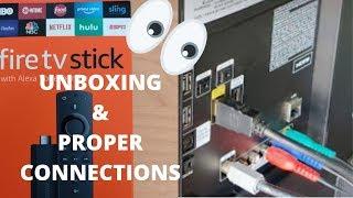 Amazon Firestick unboxing & TV connections demo FIRE STICK