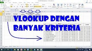 Cara Menggunakan Rumus VLOOKUP dengan Banyak Kriteria