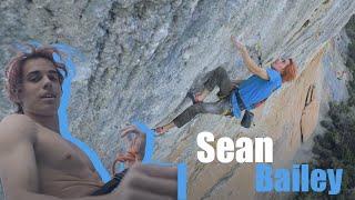 Sean Bailey climbing Joe Mama 9a+