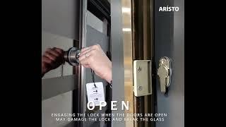 Aristo Sliding Doors Lock Instructions #Aristo India