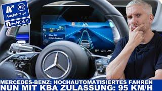 Mercedes-Benz is now allowed to drive up to 95 km/h on the highway with high automation thanks to...