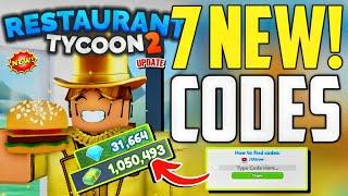 ️DECEMBER!CODES️RESTAURANT TYCOON 2 ROBLOX CODES - RESTAURANT TYCOON 2 CODES