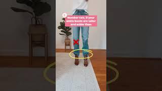 Quick Tips for Boots and Jeans | Levi Jeans Outfit | Sock Boots | Straight Jeans #shortsmaschallenge