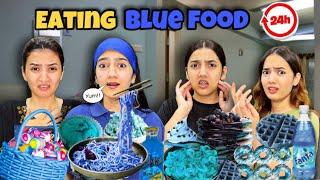 Eating Only Blue Food For 24 Hours Challenge | Rabia Faisal | Sistrology