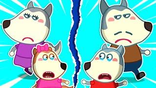 Mommy! Don't Be Angry with Daddy - Kids Stories About Mommy Wolf Family | Cartoons for Kids