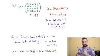 Rank, and the Relationship between Col(A) and Null(A)