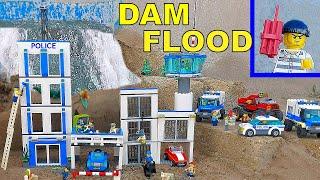 LEGO DAM Breach POLICE STATION - Thief Dynamite - ep 30